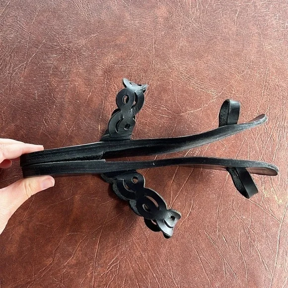 Ancient Greek Sandals Black Sandal - Picture 8 of 14